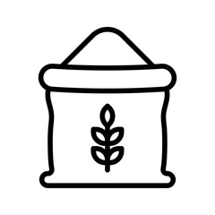 Wheat Flour icon vector image. Suitable for mobile apps, web apps and print media.