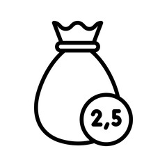 Zakat icon vector image. Suitable for mobile apps, web apps and print media.