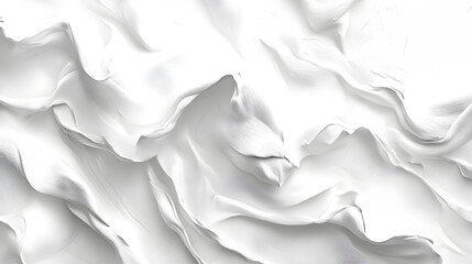 Fototapeta premium Elegant white fabric texture minimalist design studio setting high detail horizontal perspective