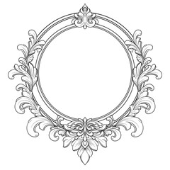 Elegant Vintage Wedding Frame Ornaments