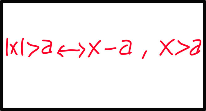 math formula, Inequality with Absolute Value, Properties of absolute value, basic calculus