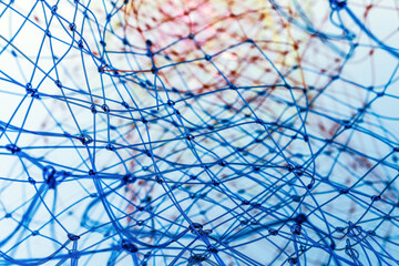 Vibrant abstract background. Intersecting colorful grids form an intricate, modern geometric pattern perfect for digital design projects, wallpapers, and presentations.