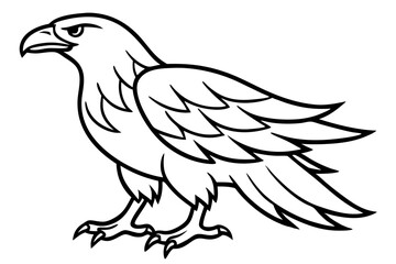 Majestic Eagle Outline