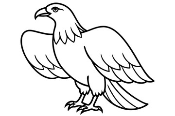 Majestic Eagle Outline