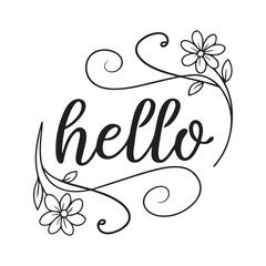 Hello SVG Cut File – Hand Lettered Design for Cricut & Crafts