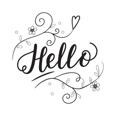 Hello SVG Cut File – Hand Lettered Design for Cricut & Crafts