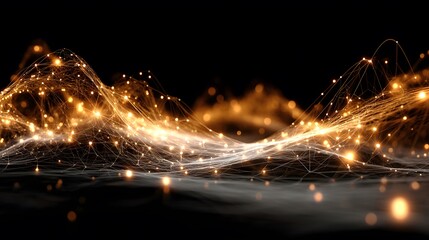 Golden dot network wave