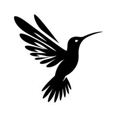 Fototapeta premium Hummingbird silhouette