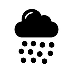 Hailstorm Vector Icon