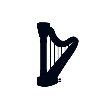 recommend clip art: Harp instrument vector emoji symbol sign icon illustration
