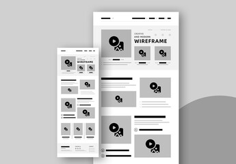 Wireframe Template Layout