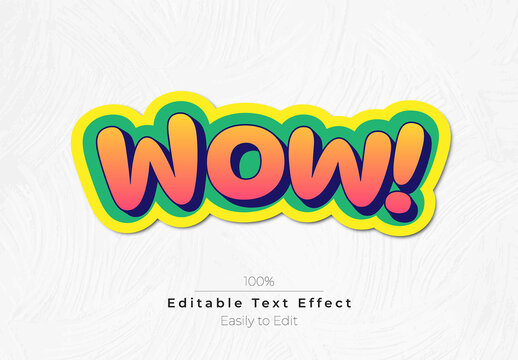 Wow Editable Text Effect