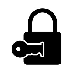 Lock and Key Vector Icon