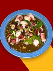 salad with seafood