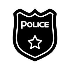Police Badge Vector Icon