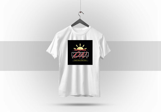 Festival Mood On Tshirt Design Layout