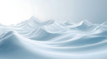 Calm winter landscape frozen white hills nature photography soft ambient light minimalist aesthetic