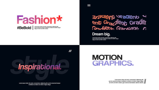 Gradient Typography Promo
