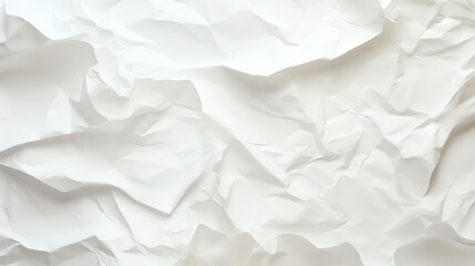 Obraz premium A textured background of crumpled white paper, ideal for creative design projects.
