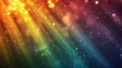 Obraz premium Rainbow Background with Light Rays and Lens Flare Explosion