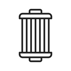 Air Filter icon vector image. Suitable for mobile apps, web apps and print media.
