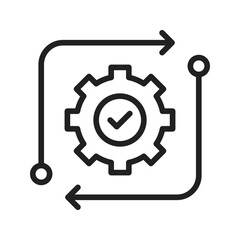 Automated icon vector image. Suitable for mobile apps, web apps and print media.