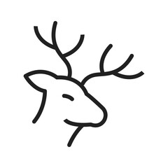 Antlers icon vector image. Suitable for mobile apps, web apps and print media.
