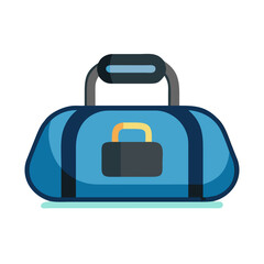 Blue Duffle Bag Illustration for Sports or Travel