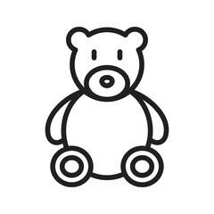 Bear icon vector image. Suitable for mobile apps, web apps and print media.