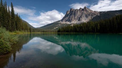 Mountain lake in the mountains.