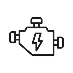 Car Engine icon vector image. Suitable for mobile apps, web apps and print media.