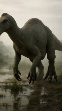 Deinocheirus in Wetland