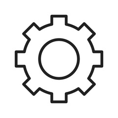 Cogwheel icon vector image. Suitable for mobile apps, web apps and print media.