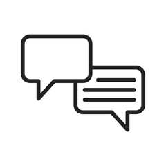 Conversation icon vector image. Suitable for mobile apps, web apps and print media.