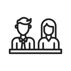 Coworker icon vector image. Suitable for mobile apps, web apps and print media.