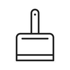 Obraz premium Dustpan icon vector image. Suitable for mobile apps, web apps and print media.