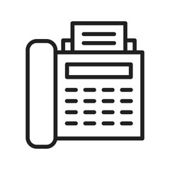 Fax icon vector image. Suitable for mobile apps, web apps and print media.