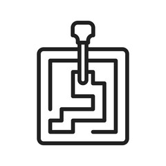 Gearbox icon vector image. Suitable for mobile apps, web apps and print media.