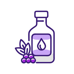 Aronia Berry Liquid Extract Bottle, Organic Medicine