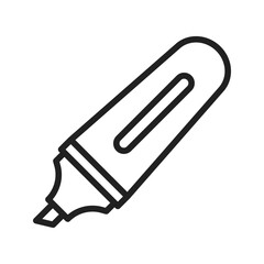 Fototapeta premium Highlighter icon vector image. Suitable for mobile apps, web apps and print media.