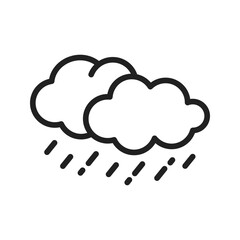 Heavy Rain icon vector image. Suitable for mobile apps, web apps and print media.