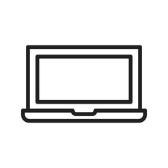 Laptop icon vector image. Suitable for mobile apps, web apps and print media.