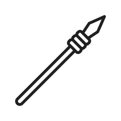 Lance icon vector image. Suitable for mobile apps, web apps and print media.