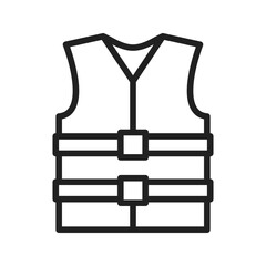 Life Vest icon vector image. Suitable for mobile apps, web apps and print media.