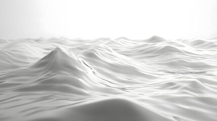 Obraz premium Waves of tranquility ocean surface abstract photography pure white background aerial perspective
