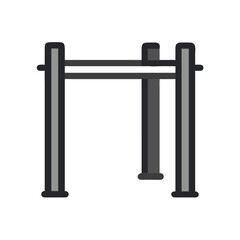 Simple Icon of Chin-up Bar for Exercise and Fitness