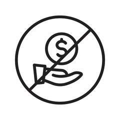 No Corruption icon vector image. Suitable for mobile apps, web apps and print media.