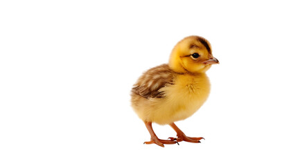 Fototapeta premium Easter chick isolated on transparent background,chick, animal, fluffy, baby, bird, easter, cute, egg, small, yellow, farm, colourful, feather, friends, innocence,7