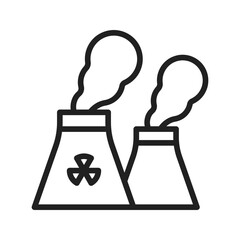 Power Plant icon vector image. Suitable for mobile apps, web apps and print media.