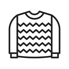 Pullover icon vector image. Suitable for mobile apps, web apps and print media.
